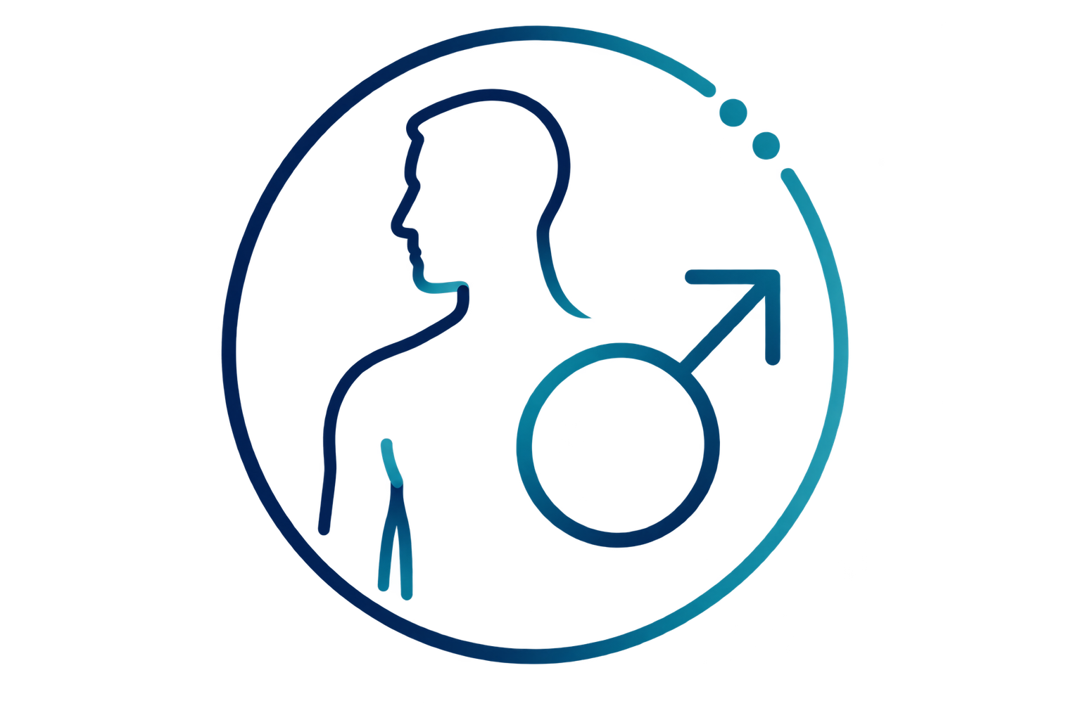 Icono de salud urológica masculina