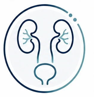 Icono de riñón y vías urinarias
