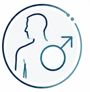 Icono de salud urológica masculina